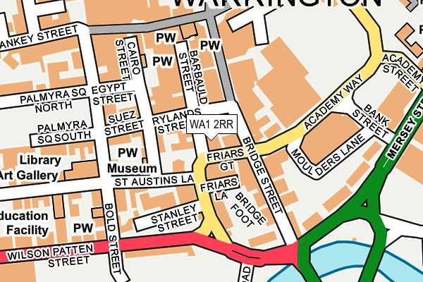 WA1 2RR map - OS OpenMap – Local (Ordnance Survey) WA1 2RR map - OS OpenMap – Local (Ordnance Survey)