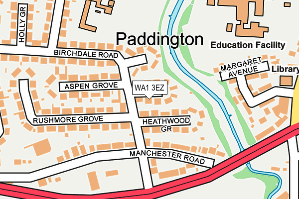 WA1 3EZ map - OS OpenMap – Local (Ordnance Survey) WA1 3EZ map - OS OpenMap – Local (Ordnance Survey)