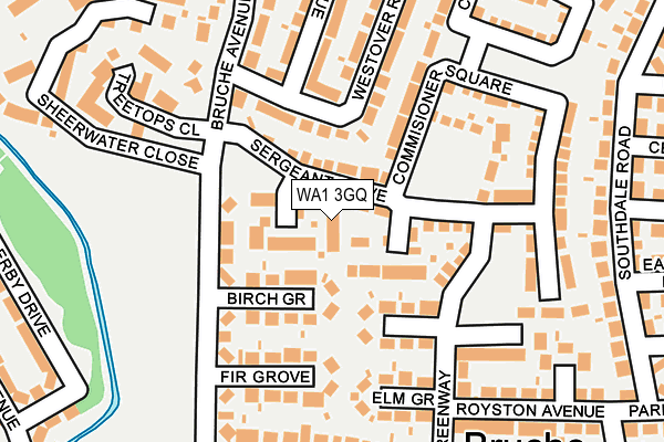 WA1 3GQ map - OS OpenMap – Local (Ordnance Survey) WA1 3GQ map - OS OpenMap – Local (Ordnance Survey)