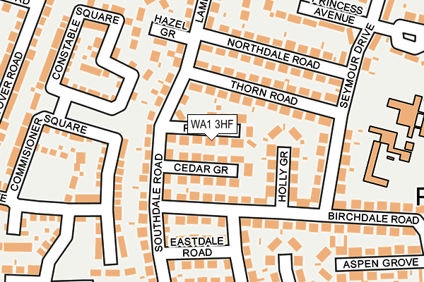 WA1 3HF map - OS OpenMap – Local (Ordnance Survey) WA1 3HF map - OS OpenMap – Local (Ordnance Survey)