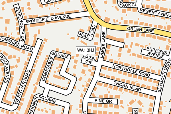 WA1 3HJ map - OS OpenMap – Local (Ordnance Survey) WA1 3HJ map - OS OpenMap – Local (Ordnance Survey)