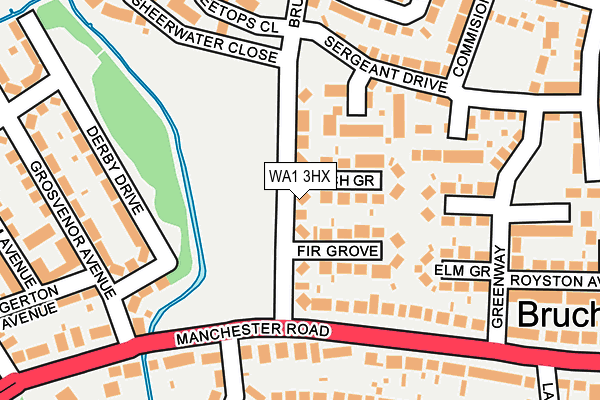WA1 3HX map - OS OpenMap – Local (Ordnance Survey) WA1 3HX map - OS OpenMap – Local (Ordnance Survey)