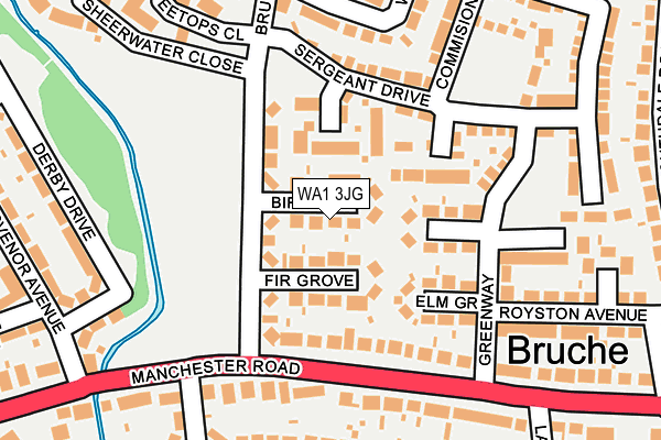 WA1 3JG map - OS OpenMap – Local (Ordnance Survey) WA1 3JG map - OS OpenMap – Local (Ordnance Survey)