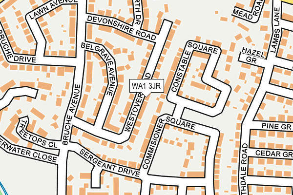 WA1 3JR map - OS OpenMap – Local (Ordnance Survey) WA1 3JR map - OS OpenMap – Local (Ordnance Survey)