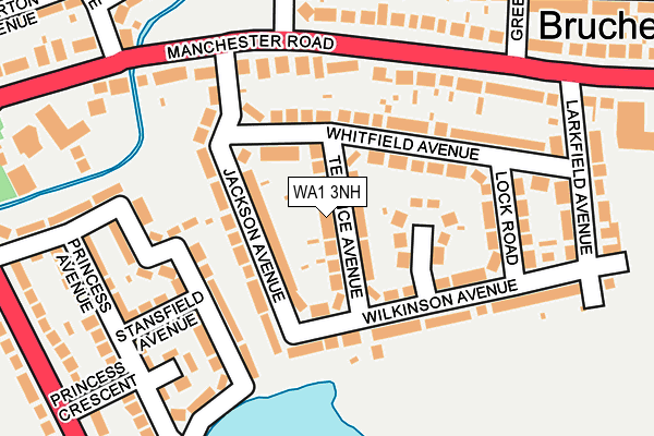 WA1 3NH map - OS OpenMap – Local (Ordnance Survey) WA1 3NH map - OS OpenMap – Local (Ordnance Survey)