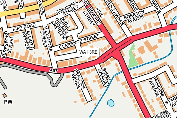 WA1 3RE map - OS OpenMap – Local (Ordnance Survey) WA1 3RE map - OS OpenMap – Local (Ordnance Survey)