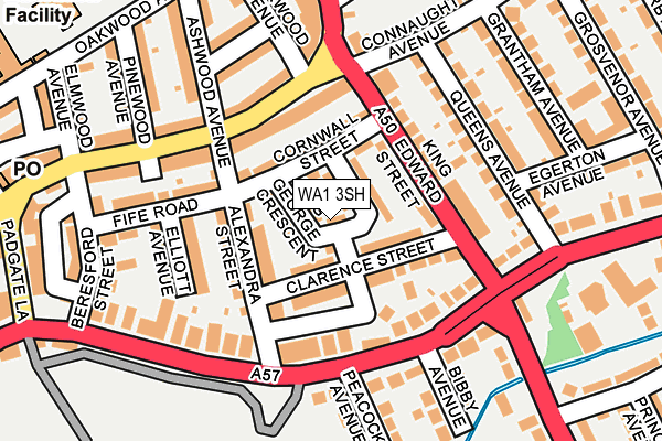 WA1 3SH map - OS OpenMap – Local (Ordnance Survey) WA1 3SH map - OS OpenMap – Local (Ordnance Survey)