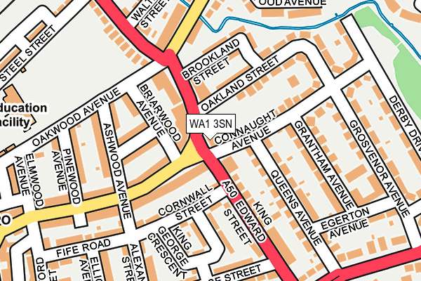 WA1 3SN map - OS OpenMap – Local (Ordnance Survey) WA1 3SN map - OS OpenMap – Local (Ordnance Survey)