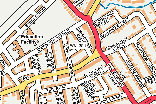 WA1 3SU map - OS OpenMap – Local (Ordnance Survey) WA1 3SU map - OS OpenMap – Local (Ordnance Survey)