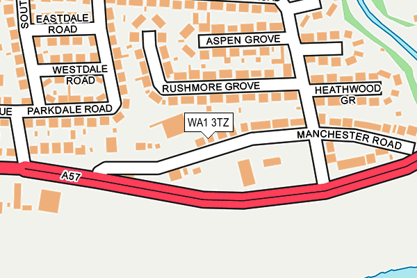 WA1 3TZ map - OS OpenMap – Local (Ordnance Survey) WA1 3TZ map - OS OpenMap – Local (Ordnance Survey)