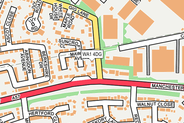 WA1 4DG map - OS OpenMap – Local (Ordnance Survey) WA1 4DG map - OS OpenMap – Local (Ordnance Survey)