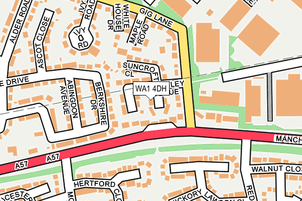 WA1 4DH map - OS OpenMap – Local (Ordnance Survey) WA1 4DH map - OS OpenMap – Local (Ordnance Survey)