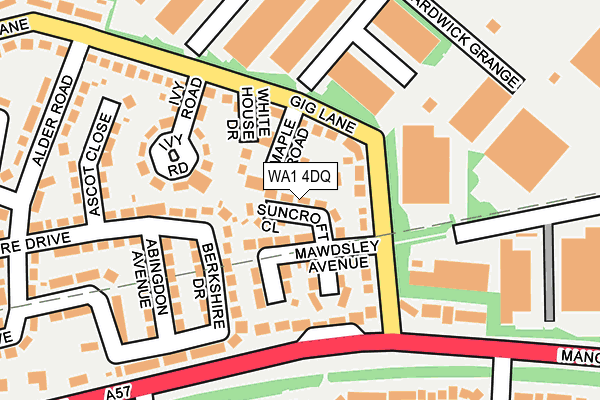 WA1 4DQ map - OS OpenMap – Local (Ordnance Survey) WA1 4DQ map - OS OpenMap – Local (Ordnance Survey)