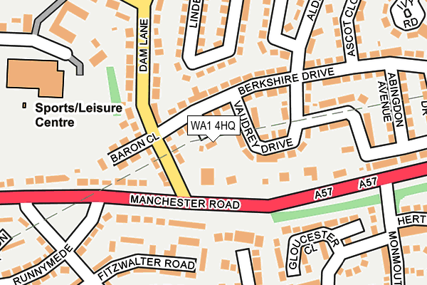 WA1 4HQ map - OS OpenMap – Local (Ordnance Survey) WA1 4HQ map - OS OpenMap – Local (Ordnance Survey)