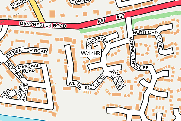 WA1 4HR map - OS OpenMap – Local (Ordnance Survey) WA1 4HR map - OS OpenMap – Local (Ordnance Survey)
