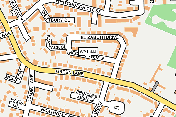WA1 4JJ map - OS OpenMap – Local (Ordnance Survey) WA1 4JJ map - OS OpenMap – Local (Ordnance Survey)