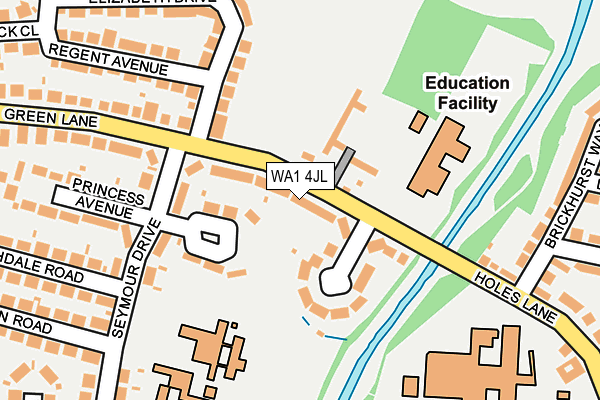 WA1 4JL map - OS OpenMap – Local (Ordnance Survey) WA1 4JL map - OS OpenMap – Local (Ordnance Survey)