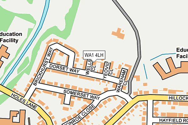 WA1 4LH map - OS OpenMap – Local (Ordnance Survey) WA1 4LH map - OS OpenMap – Local (Ordnance Survey)
