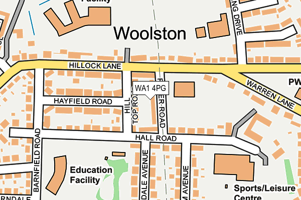 WA1 4PG map - OS OpenMap – Local (Ordnance Survey) WA1 4PG map - OS OpenMap – Local (Ordnance Survey)