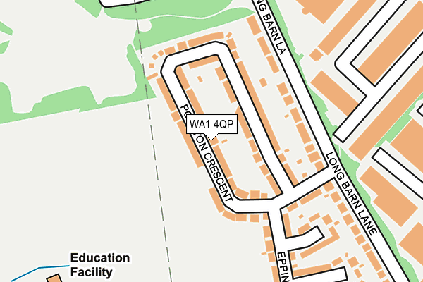 WA1 4QP map - OS OpenMap – Local (Ordnance Survey) WA1 4QP map - OS OpenMap – Local (Ordnance Survey)