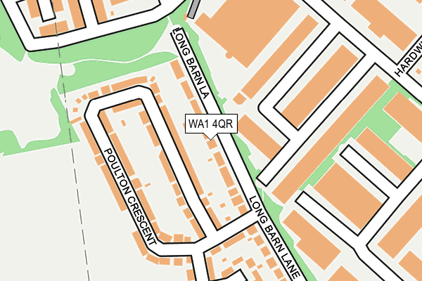 WA1 4QR map - OS OpenMap – Local (Ordnance Survey) WA1 4QR map - OS OpenMap – Local (Ordnance Survey)