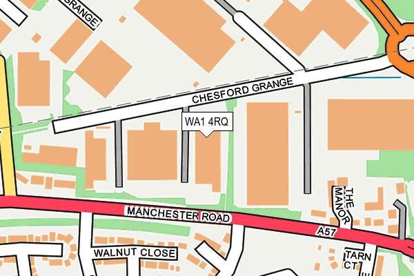 WA1 4RQ map - OS OpenMap – Local (Ordnance Survey) WA1 4RQ map - OS OpenMap – Local (Ordnance Survey)