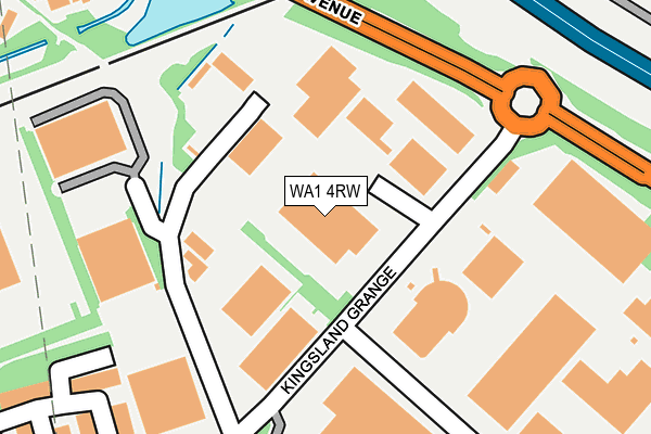 WA1 4RW map - OS OpenMap – Local (Ordnance Survey) WA1 4RW map - OS OpenMap – Local (Ordnance Survey)