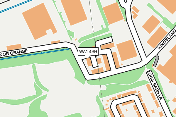 WA1 4SH map - OS OpenMap – Local (Ordnance Survey) WA1 4SH map - OS OpenMap – Local (Ordnance Survey)
