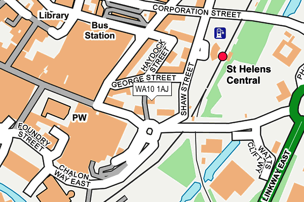 WA10 1AJ map - OS OpenMap – Local (Ordnance Survey) WA10 1AJ map - OS OpenMap – Local (Ordnance Survey)