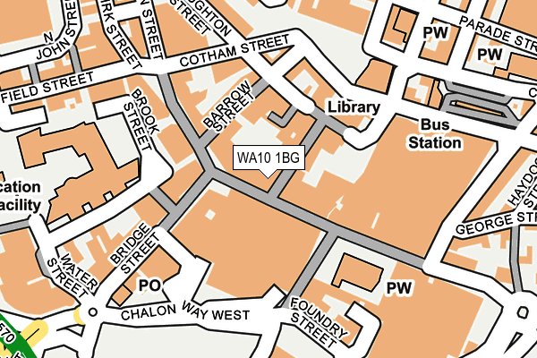 WA10 1BG map - OS OpenMap – Local (Ordnance Survey) WA10 1BG map - OS OpenMap – Local (Ordnance Survey)