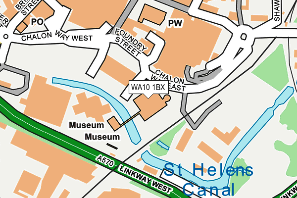 WA10 1BX map - OS OpenMap – Local (Ordnance Survey) WA10 1BX map - OS OpenMap – Local (Ordnance Survey)