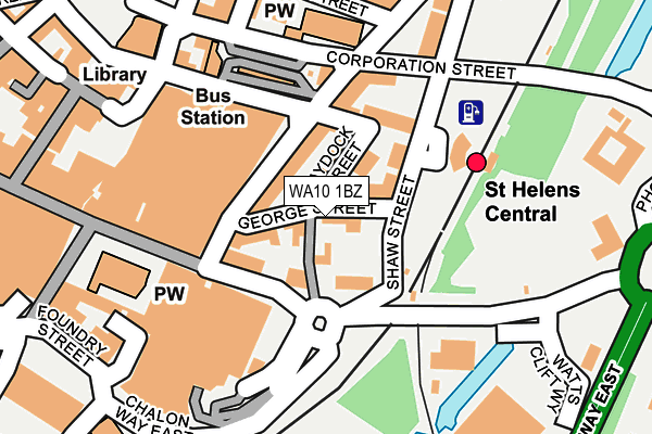 WA10 1BZ map - OS OpenMap – Local (Ordnance Survey) WA10 1BZ map - OS OpenMap – Local (Ordnance Survey)