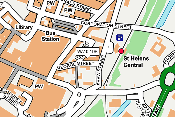 WA10 1DB map - OS OpenMap – Local (Ordnance Survey) WA10 1DB map - OS OpenMap – Local (Ordnance Survey)