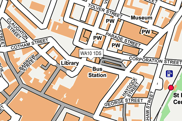 WA10 1DS map - OS OpenMap – Local (Ordnance Survey) WA10 1DS map - OS OpenMap – Local (Ordnance Survey)
