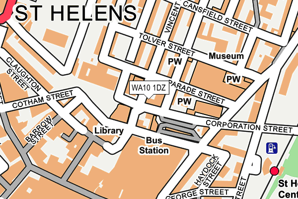 WA10 1DZ map - OS OpenMap – Local (Ordnance Survey) WA10 1DZ map - OS OpenMap – Local (Ordnance Survey)