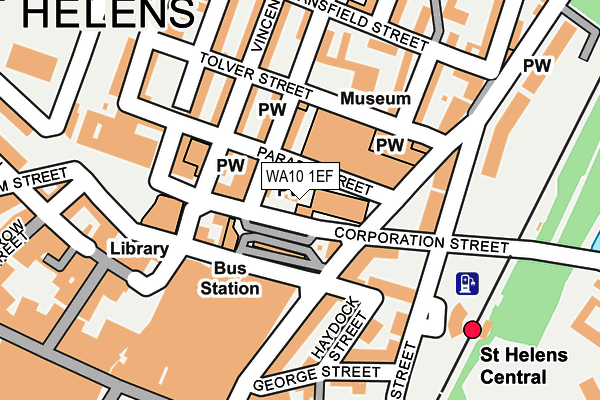 WA10 1EF map - OS OpenMap – Local (Ordnance Survey) WA10 1EF map - OS OpenMap – Local (Ordnance Survey)