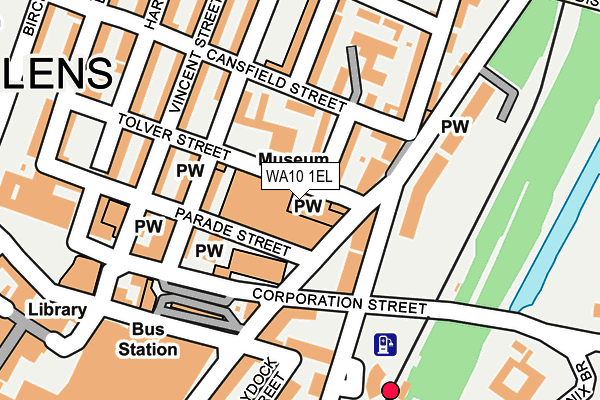 WA10 1EL map - OS OpenMap – Local (Ordnance Survey) WA10 1EL map - OS OpenMap – Local (Ordnance Survey)
