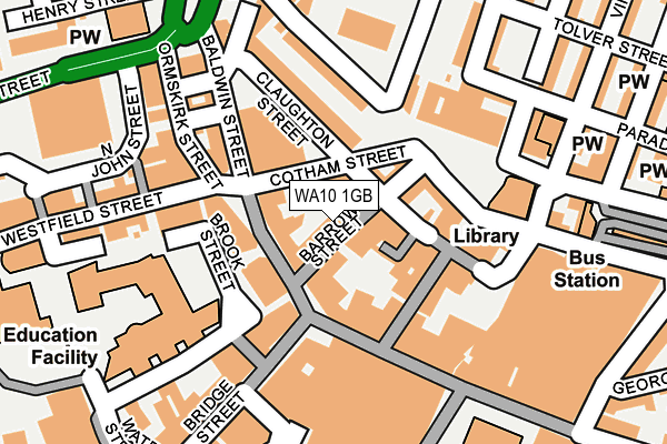 WA10 1GB map - OS OpenMap – Local (Ordnance Survey) WA10 1GB map - OS OpenMap – Local (Ordnance Survey)