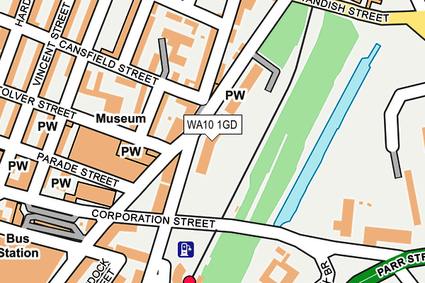 WA10 1GD map - OS OpenMap – Local (Ordnance Survey) WA10 1GD map - OS OpenMap – Local (Ordnance Survey)