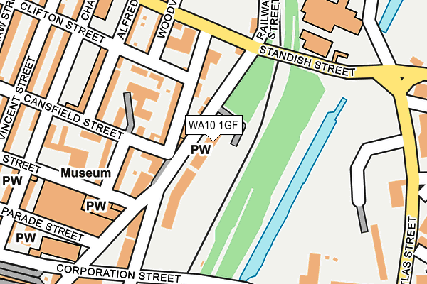 WA10 1GF map - OS OpenMap – Local (Ordnance Survey) WA10 1GF map - OS OpenMap – Local (Ordnance Survey)