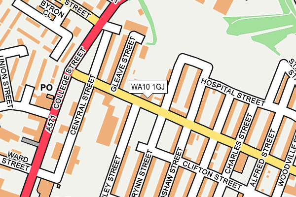 WA10 1GJ map - OS OpenMap – Local (Ordnance Survey) WA10 1GJ map - OS OpenMap – Local (Ordnance Survey)