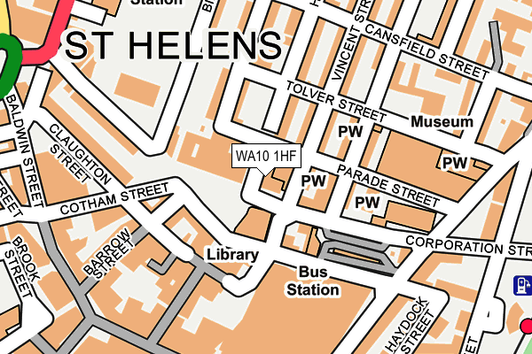 WA10 1HF map - OS OpenMap – Local (Ordnance Survey) WA10 1HF map - OS OpenMap – Local (Ordnance Survey)