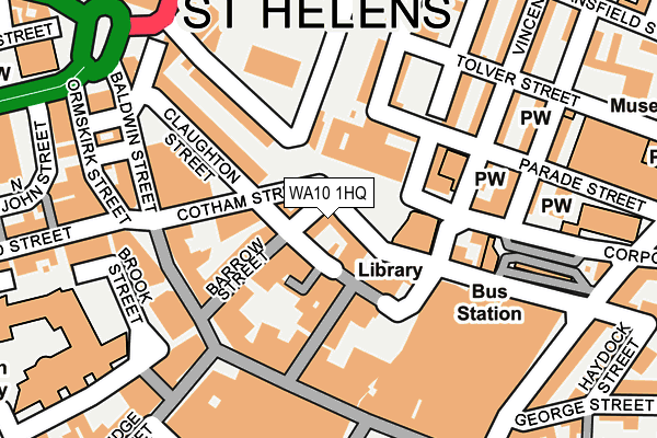 WA10 1HQ map - OS OpenMap – Local (Ordnance Survey) WA10 1HQ map - OS OpenMap – Local (Ordnance Survey)