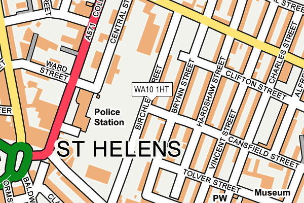 WA10 1HT map - OS OpenMap – Local (Ordnance Survey) WA10 1HT map - OS OpenMap – Local (Ordnance Survey)