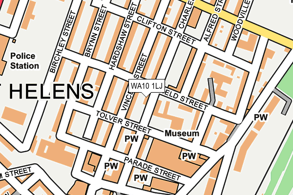WA10 1LJ map - OS OpenMap – Local (Ordnance Survey) WA10 1LJ map - OS OpenMap – Local (Ordnance Survey)