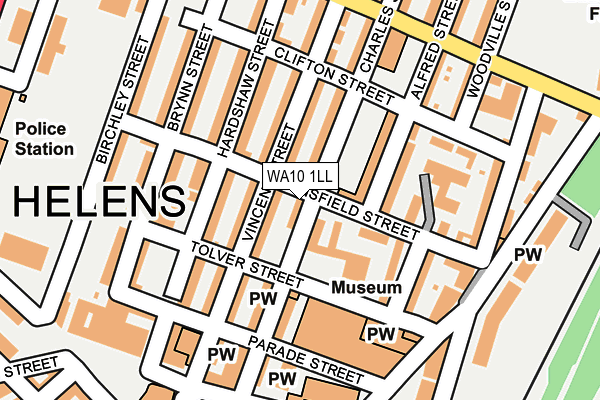 WA10 1LL map - OS OpenMap – Local (Ordnance Survey) WA10 1LL map - OS OpenMap – Local (Ordnance Survey)