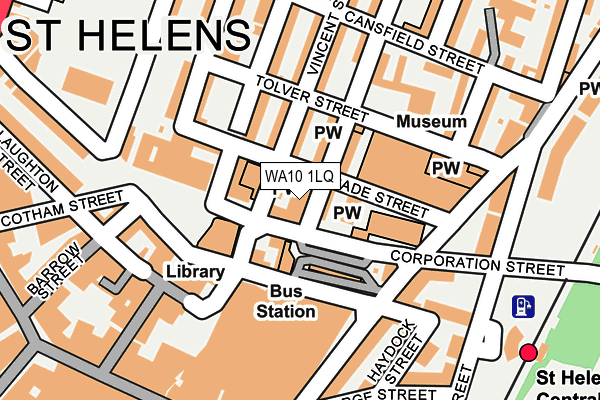 WA10 1LQ map - OS OpenMap – Local (Ordnance Survey) WA10 1LQ map - OS OpenMap – Local (Ordnance Survey)