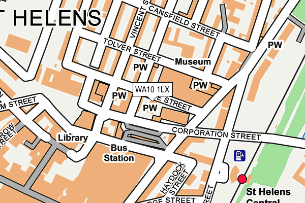 WA10 1LX map - OS OpenMap – Local (Ordnance Survey) WA10 1LX map - OS OpenMap – Local (Ordnance Survey)