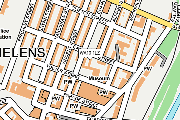 WA10 1LZ map - OS OpenMap – Local (Ordnance Survey) WA10 1LZ map - OS OpenMap – Local (Ordnance Survey)