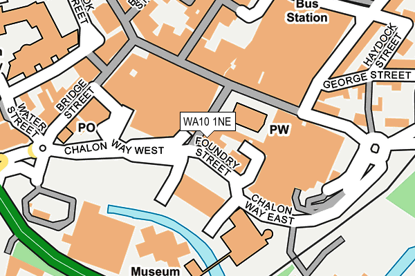 WA10 1NE map - OS OpenMap – Local (Ordnance Survey) WA10 1NE map - OS OpenMap – Local (Ordnance Survey)